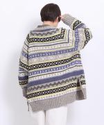 ロービングウール　ロングカーディガン