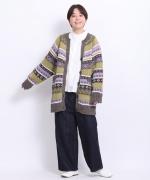 ロービングウール　ロングカーディガン