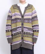 ロービングウール　ロングカーディガン