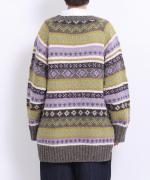 ロービングウール　ロングカーディガン