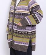 ロービングウール　ロングカーディガン