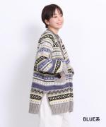 ロービングウール　ロングカーディガン