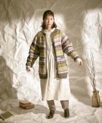 ロービングウール　ロングカーディガン