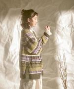 ロービングウール　ロングカーディガン