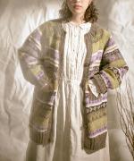 ロービングウール　ロングカーディガン