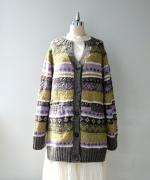 ロービングウール　ロングカーディガン