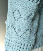 ロービングウール編み地ミックス　2wayカーディガン