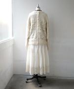 ロービングウール編み地ミックス　2wayカーディガン