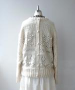 ロービングウール編み地ミックス　2wayカーディガン