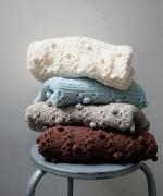 ロービングウール編み地ミックス　2wayカーディガン