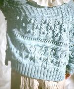 ロービングウール編み地ミックス　2wayカーディガン