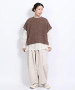 リネンウールアルパカ ベスト