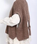 リネンウールアルパカ ベスト