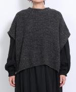 リネンウールアルパカ ベスト