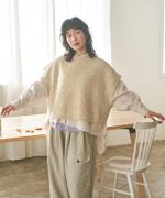 リネンウールアルパカ ベスト