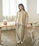 リネンウールアルパカ ベスト