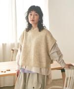 リネンウールアルパカ ベスト