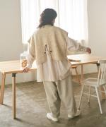 リネンウールアルパカ ベスト