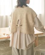 リネンウールアルパカ ベスト