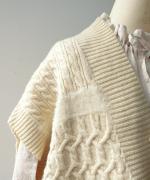 パッチワークフェザーラム ベスト