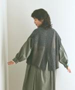 パッチワークフェザーラム ベスト