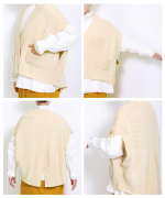 パッチワークフェザーラム ベスト