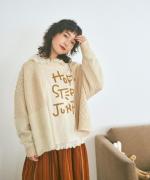 パッチワークフェザーラム カーディガン