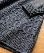 パッチワークフェザーラム カーディガン