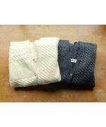 パッチワークフェザーラム カーディガン