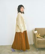 パッチワークフェザーラム カーディガン