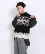 わたぐもアルパカジャガード ベスト