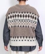 わたぐもアルパカジャガード ベスト