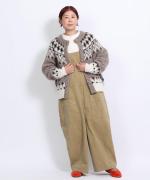 わたぐもアルパカジャガード 2wayカーディガン