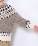 わたぐもアルパカジャガード 2wayカーディガン