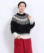 わたぐもアルパカジャガード 2wayカーディガン