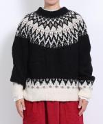 わたぐもアルパカジャガード 2wayカーディガン