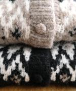 わたぐもアルパカジャガード 2wayカーディガン