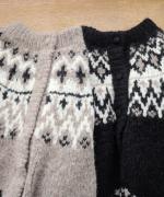 わたぐもアルパカジャガード 2wayカーディガン