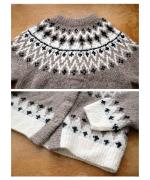 わたぐもアルパカジャガード 2wayカーディガン