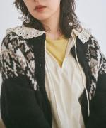 わたぐもアルパカジャガード 2wayカーディガン