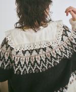 わたぐもアルパカジャガード 2wayカーディガン