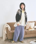 わたぐもアルパカジャガード 2wayカーディガン