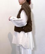 ロービングウール ケープベスト