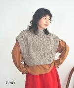 ロービングウール ケープベスト