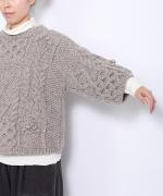 ロービングウール 7分袖プルオーバー