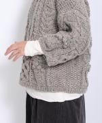 ロービングウール 7分袖プルオーバー