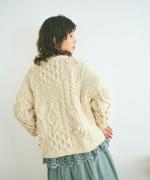 ロービングウール 7分袖プルオーバー