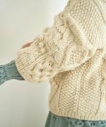 ロービングウール 7分袖プルオーバー