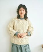 ロービングウール 7分袖プルオーバー