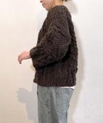 ロービングウール 7分袖プルオーバー